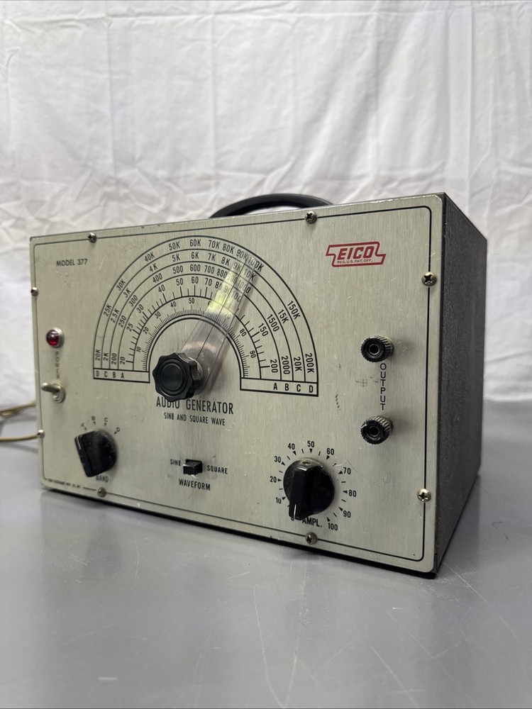 Vintage EICO Model 377 Audio Generator-Sine and Square Wave