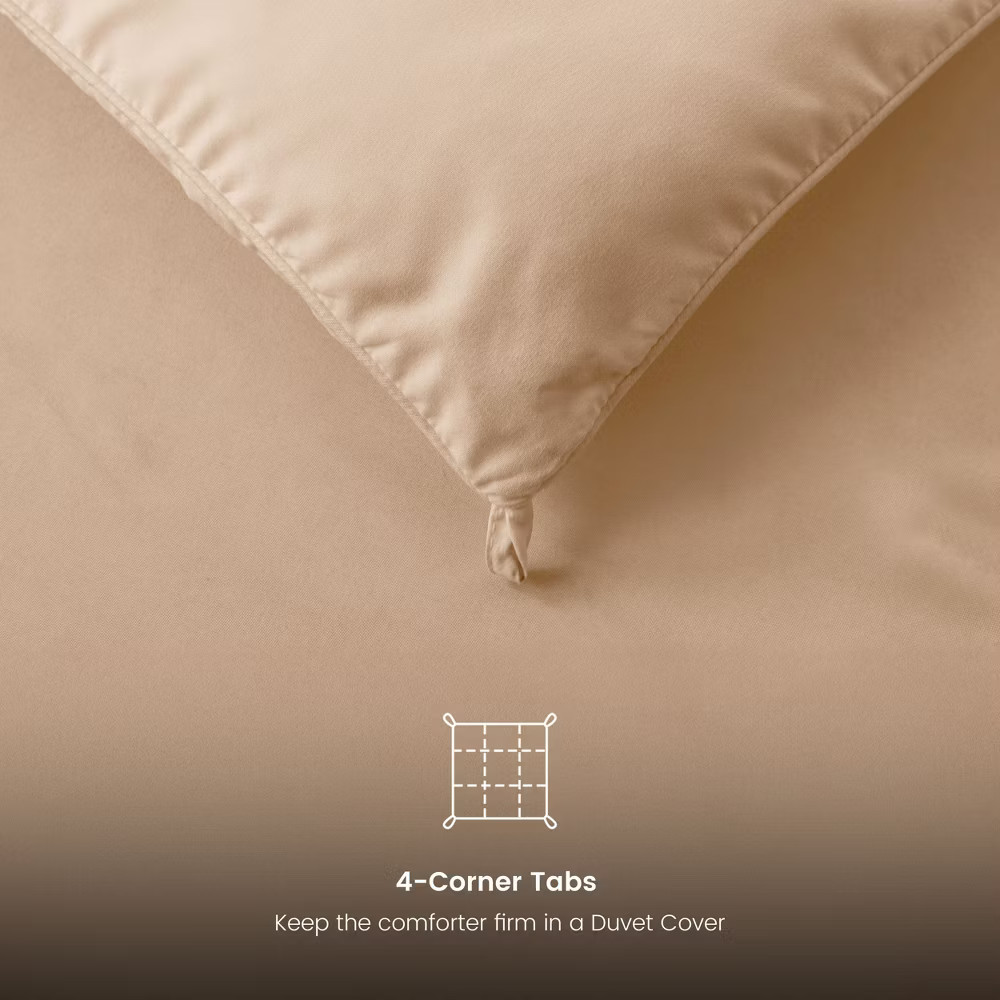All Season Down Alternative 1PC Comforter Ultra Soft Easy Care Solid Microfiber