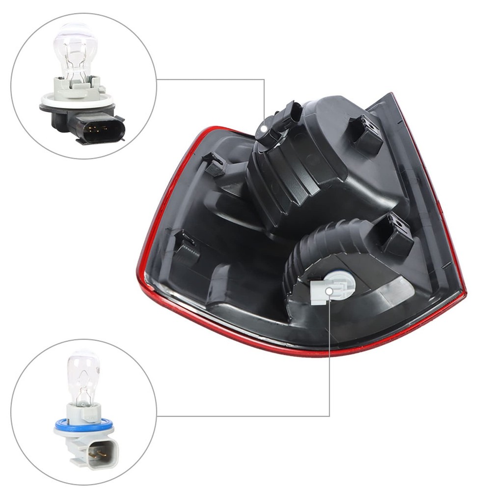 Tail Light Assembly Driver and Passenger Side Replacement for 2009-2018 Ram P...