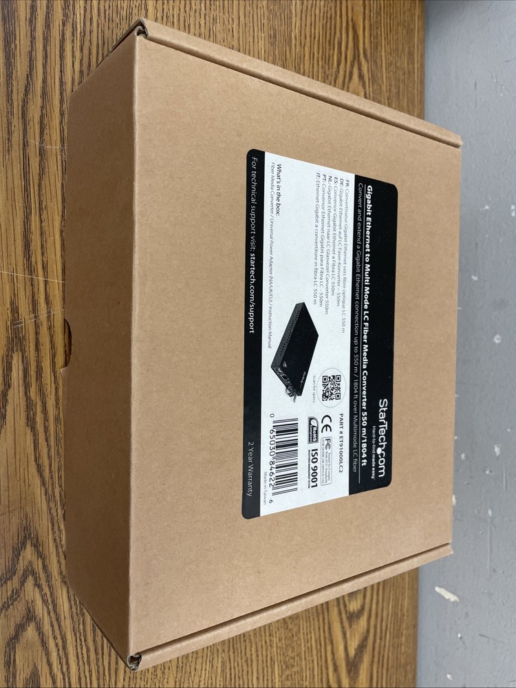 Startech Ethernet To Multi-mode Fiber Converter ET9100LC2
