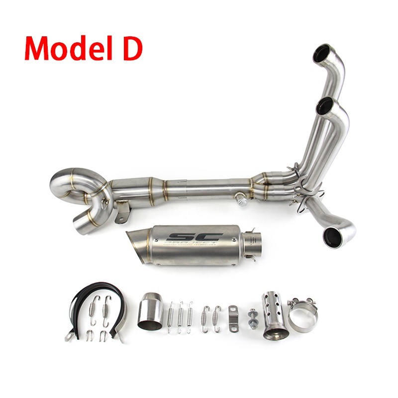 Full Exhaust System 675SS For CF-Moto 675SR 2024-2025 Header Pipe Black Mufflers