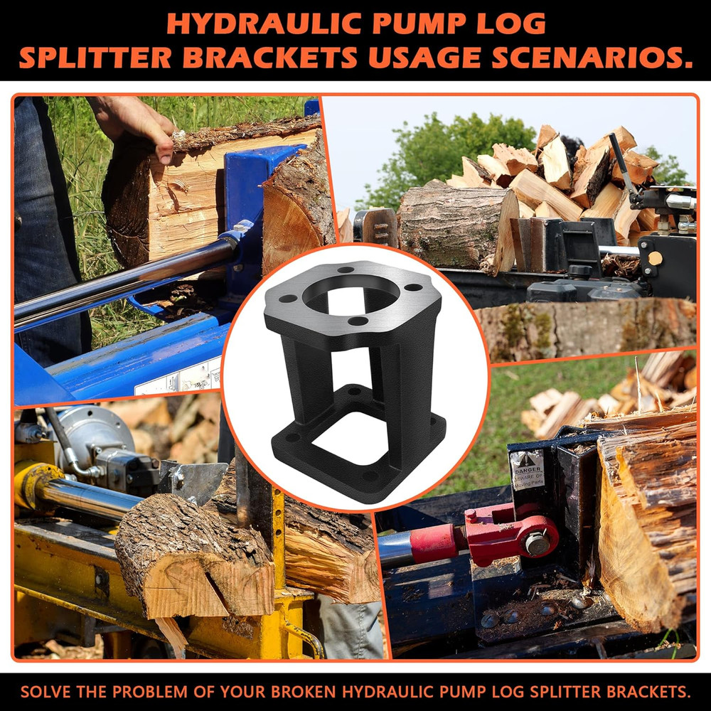 Log Splitter Replacement Brackets, Hydraulic Pump Mount for 5-7 Hp Engines. Comp