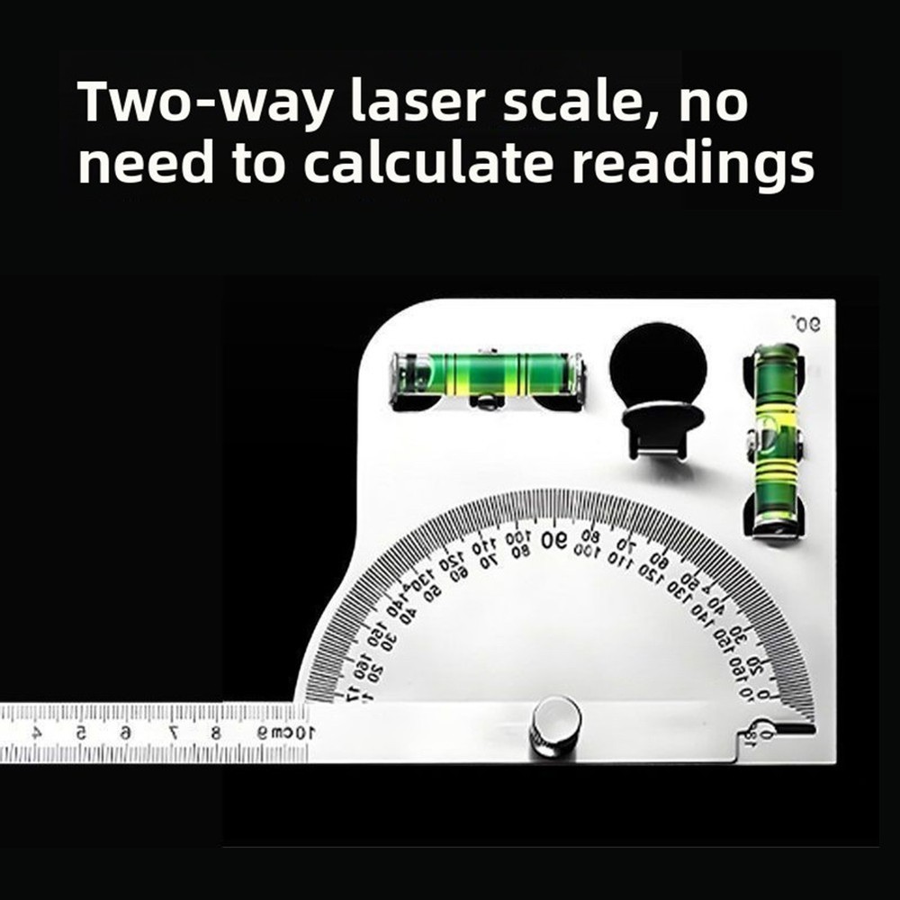 Locking Adjustable Angle Ruler Stainless Steel for Accurate Layout and Marking
