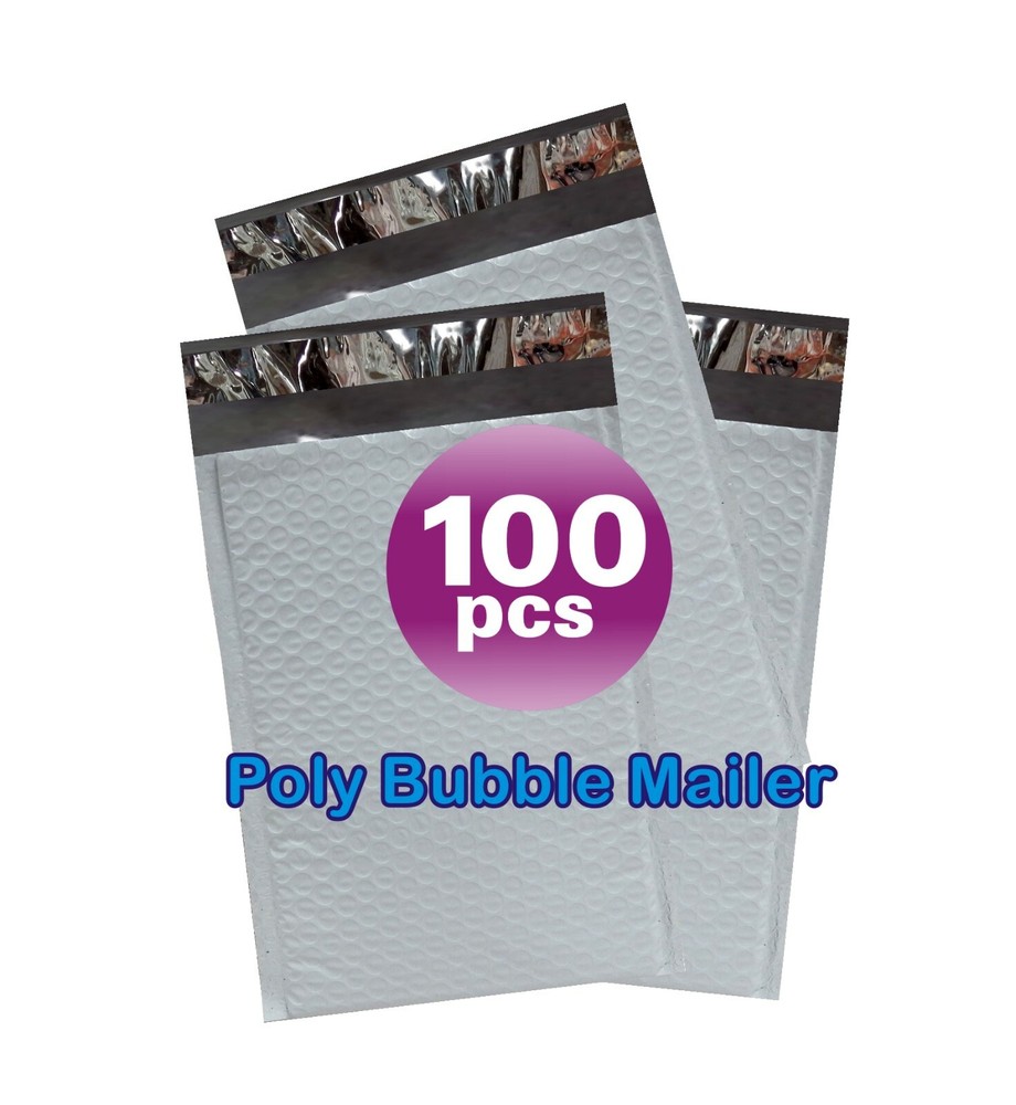 SuperPackage® 100 #4  9.5 X 13.5 Poly Bubble Mailers Padded Envelopes