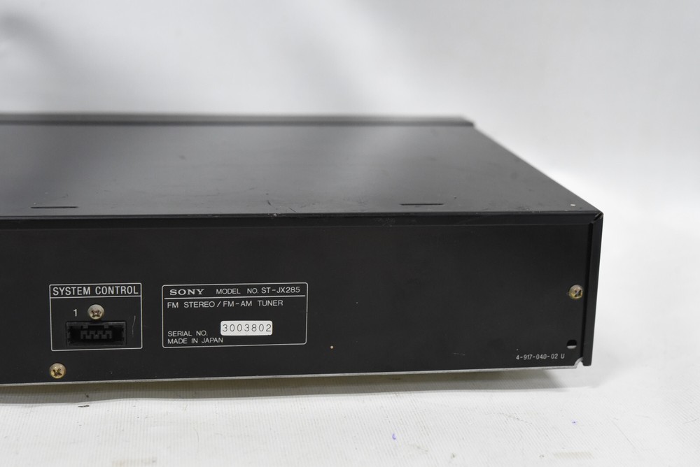 SONY ST-JX285 AM/FM Stereo Tuner Component UNTESTED AS IS - Dedicated Component