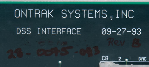 Lam Research/Ontrak DSS PN: 28-0075-013 Interface PCB Board