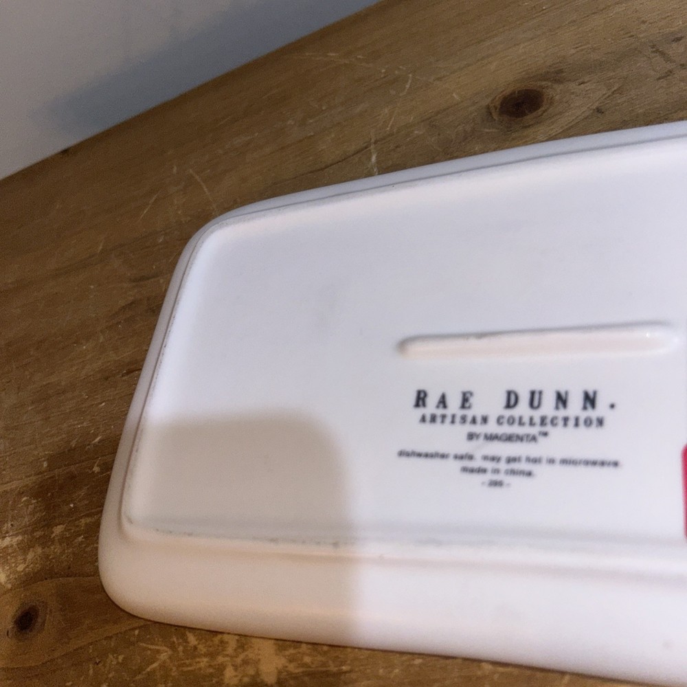 Rae Dunn Gather Together Ceramic Tray Plate