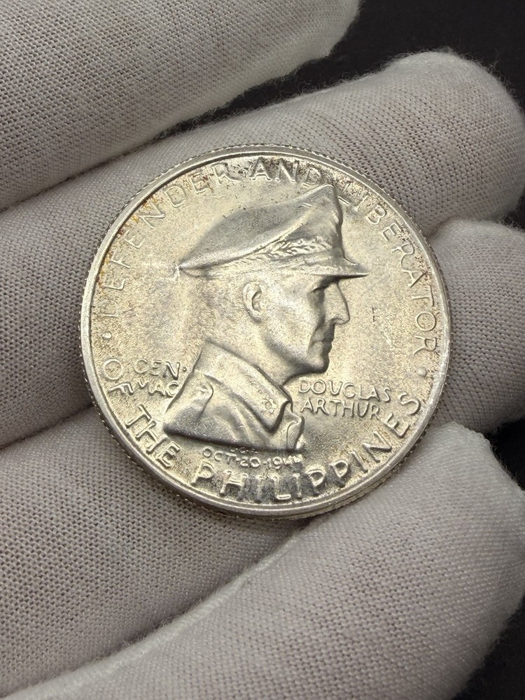 1947S Philippines Peso Au + MacArthur