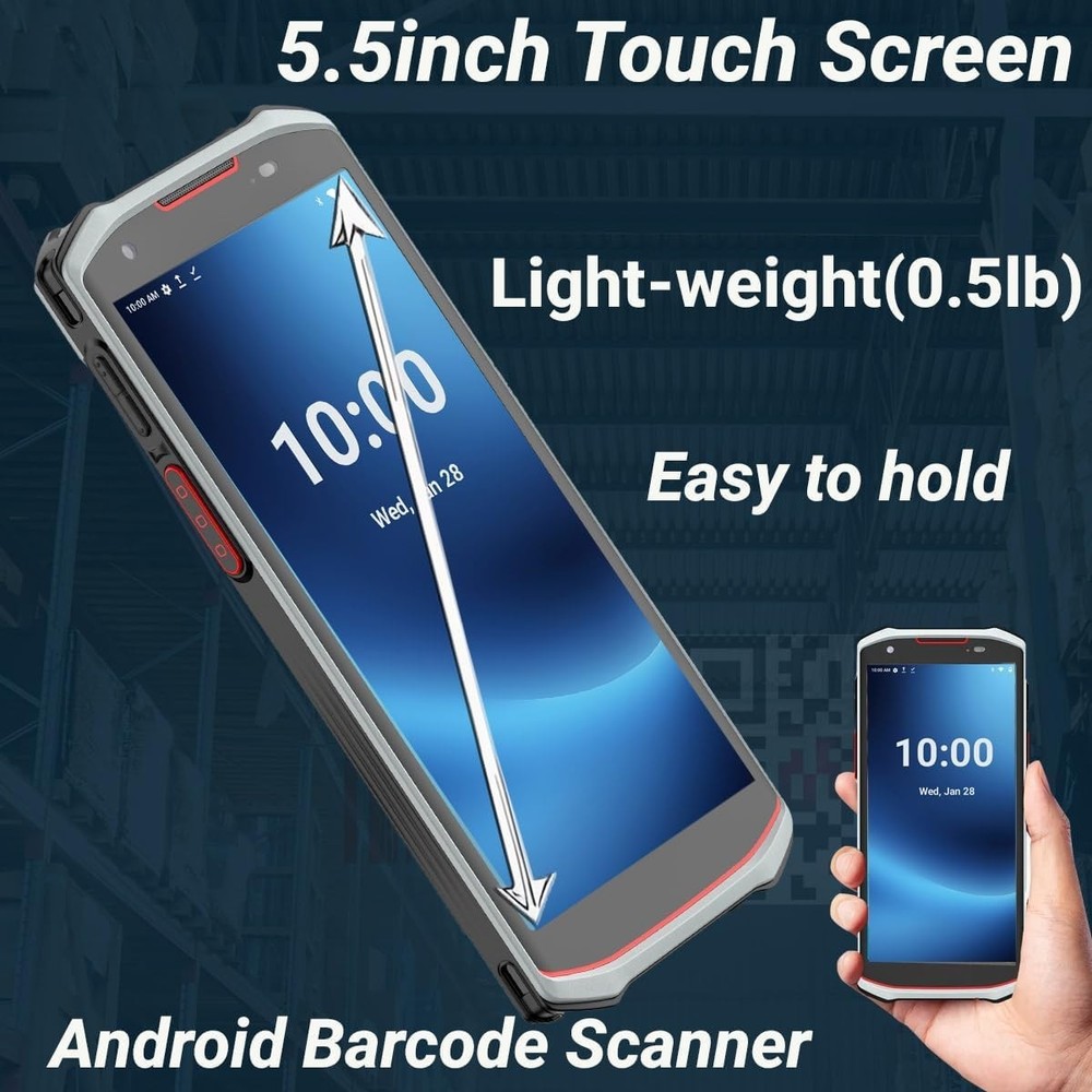 Bix Enterprise Android Barcode Scanner – Octa-core CPU, 4+64GB, 1D/2D/QR Imager