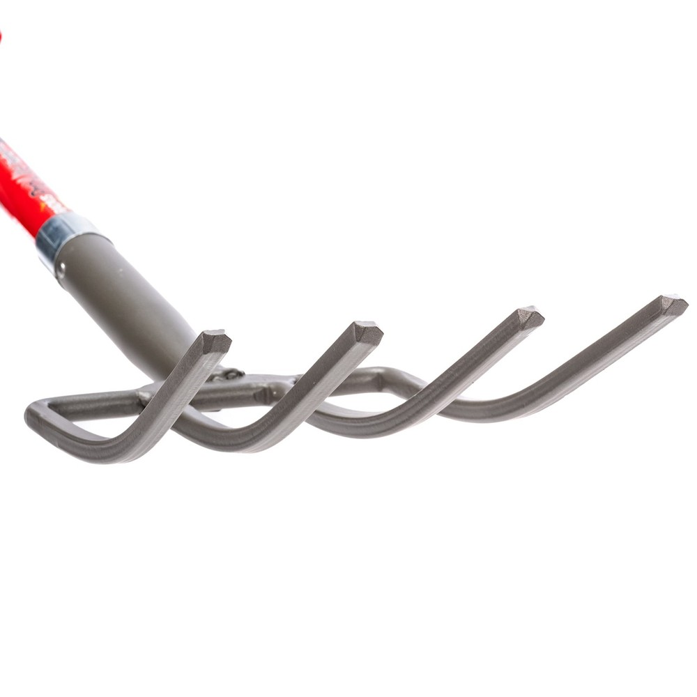 25311 -Lite Ergonomic Carbon Steel Digging Fork, Red