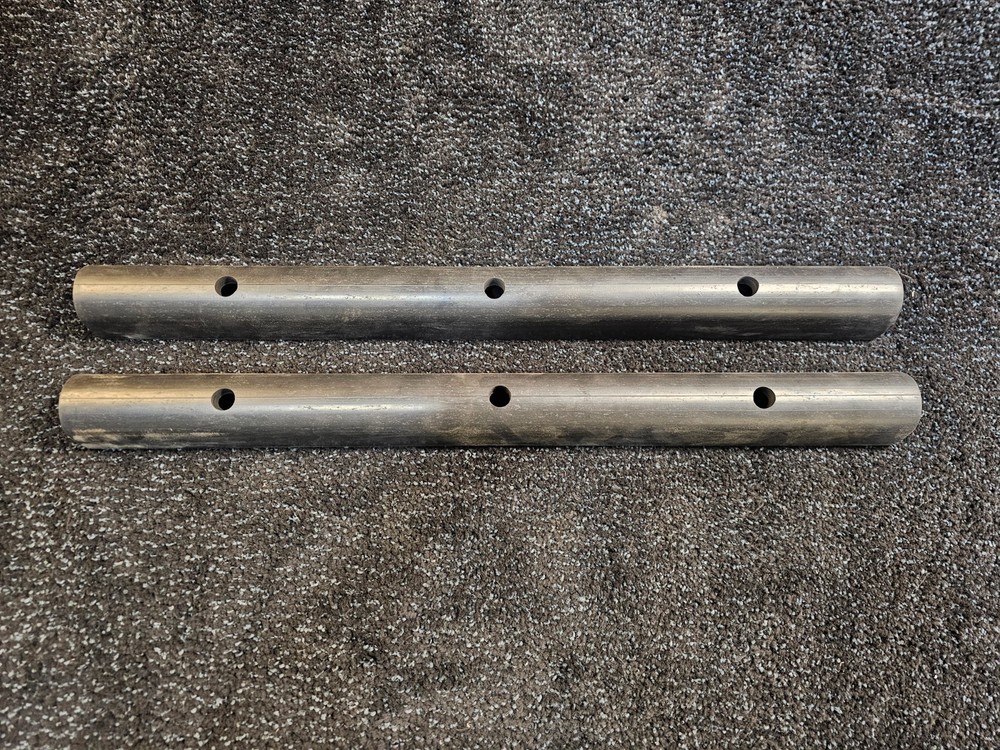 (QTY 2) Rubber Loading Dock Bumper 24 Inch L x 2 inch Width, Black