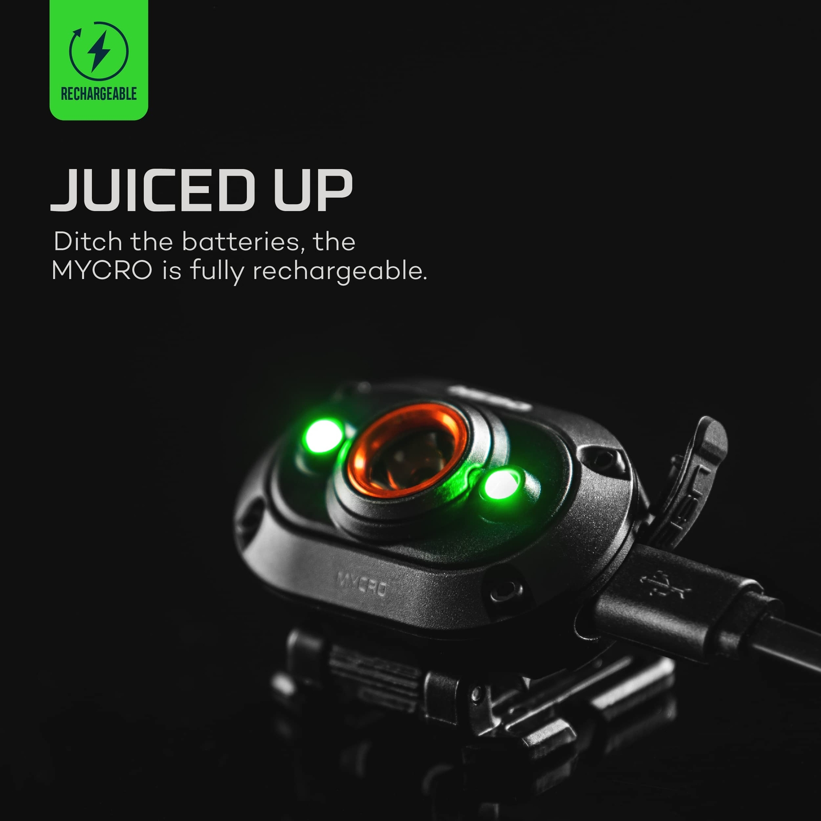 NEBO MYCRO USB 400 LUMEN Rechargeable, Adjustable LED Headlamp & Cap, Bright
