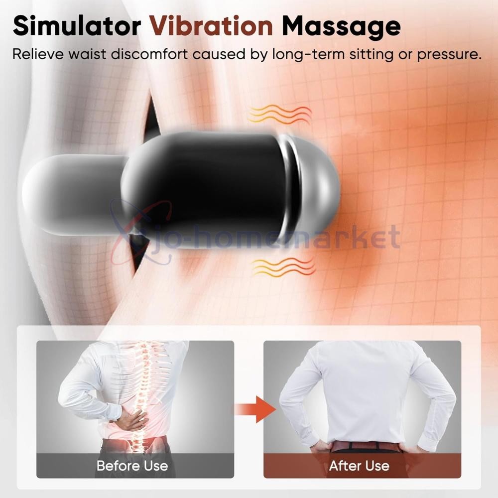 3 In 1 Electric Lumbar Support Pillow Smooth Spine Triple Fusion Back Massager