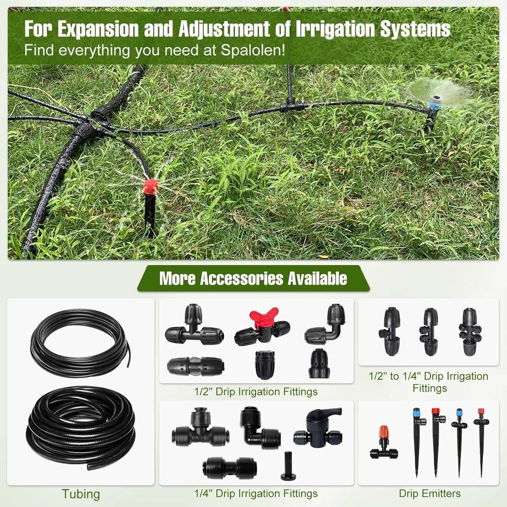 20PCS Two-Way Connection Drip Irrigation Emitters for Precise Watering Needs