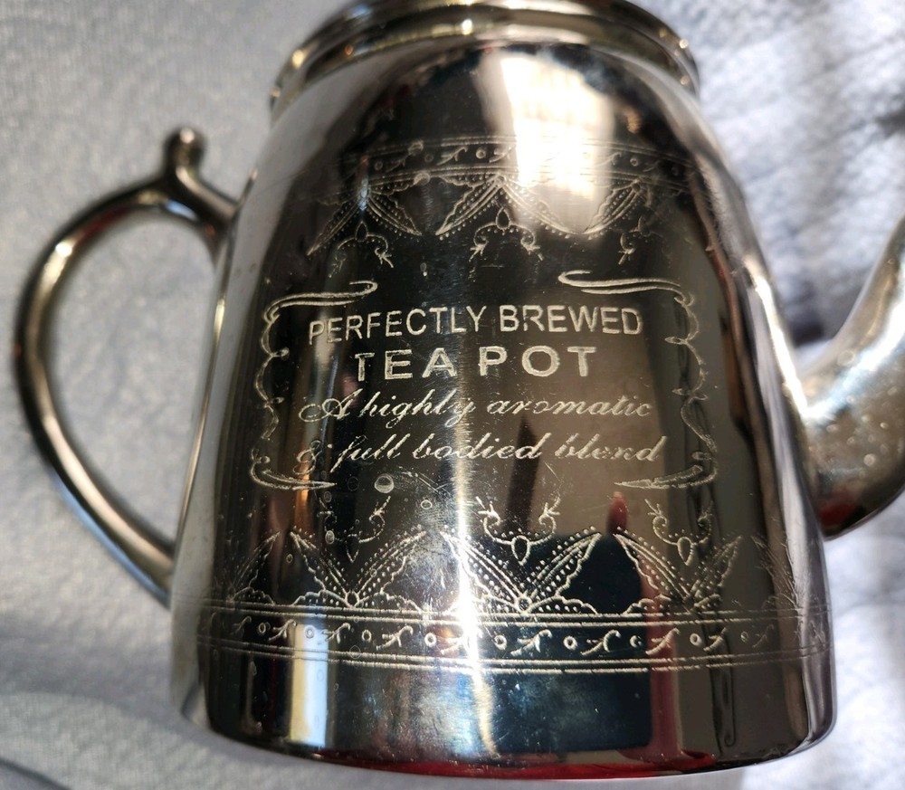 Vintage Perfectly Brewed Teapot Silverplate