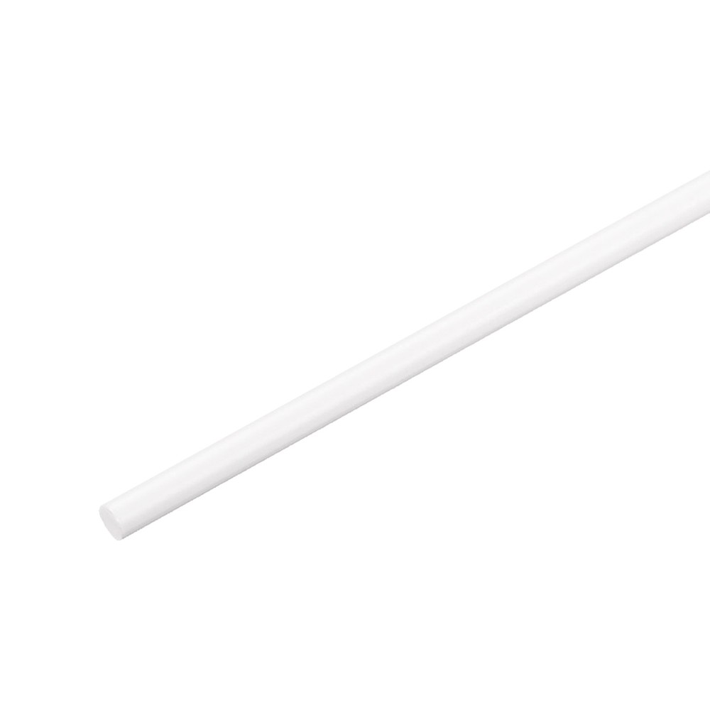 1Pcs ABS Plastic Rods, Diameter 8mm Length 500mm White Stick Solid Bar