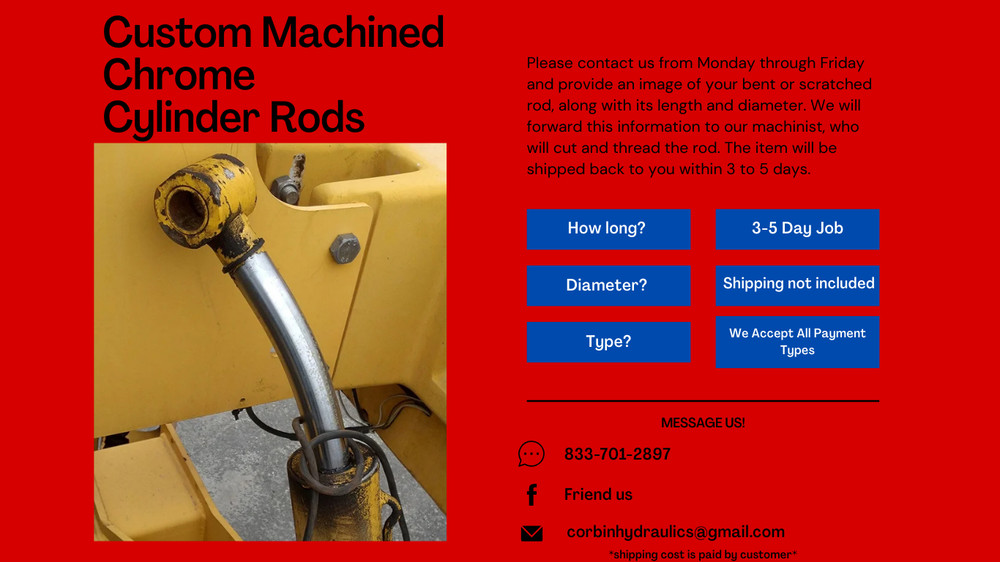 Custom Machined Chrome Cylinder Rods