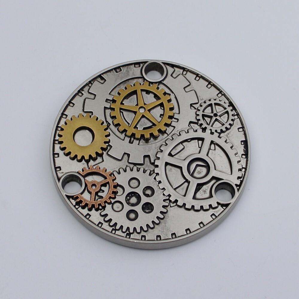 Guitar Back Cover Gear Pattern Metal Toggle Switch Compatible with LP Guitar