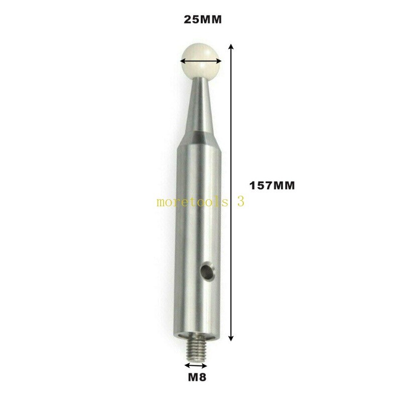 M8 Thread CMM Precise Calibration Sphere Ceramic Ball 25mm Diameter 157mm---