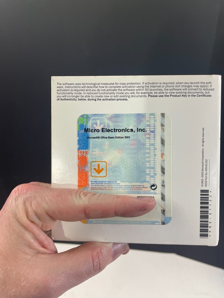 Microsoft Office Basic Edition 2003 w/ Product Key