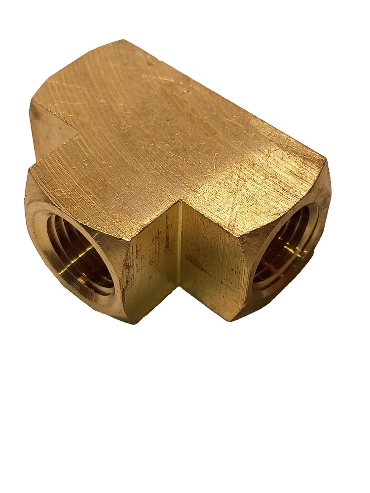 Carpet Cleaning 1/4" Brass Tee Connector FxFxF