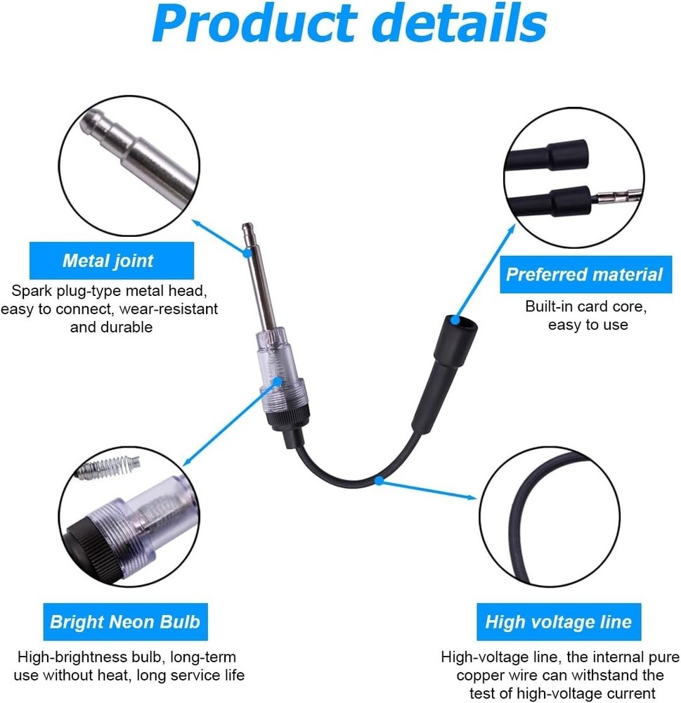 Inline Spark Plug Tester, Automotive Engine Color: 2 PCS