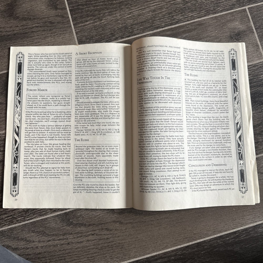 Tree Lords DLS2 Dragonlance 2nd edition AD&D 2e D&D Dungeons Dragons