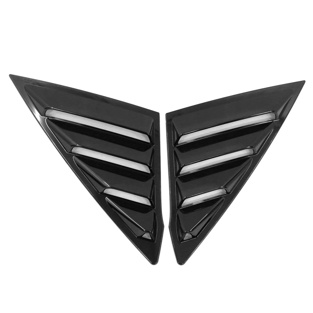 Quarter Window 百叶窗适用于 2022 - 2025 本田思域聚碳酸酯黑色 2 件