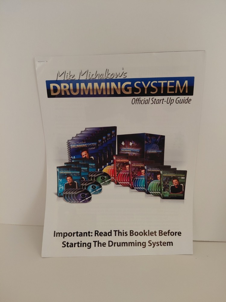 Mike Michalkow's Drumming System Complete 20 DVDs 14 CDs 5 Workbooks