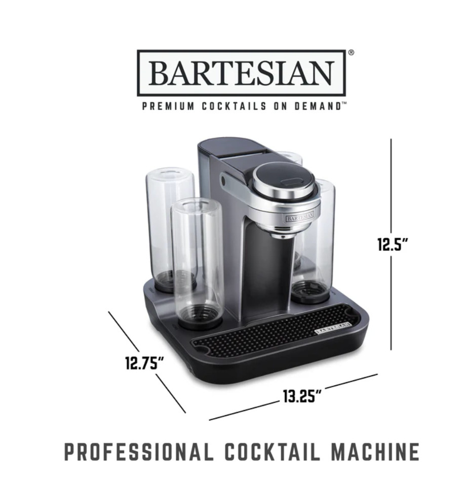 Bartesian 55300 Premium Cocktail Machine - Gray used 2x