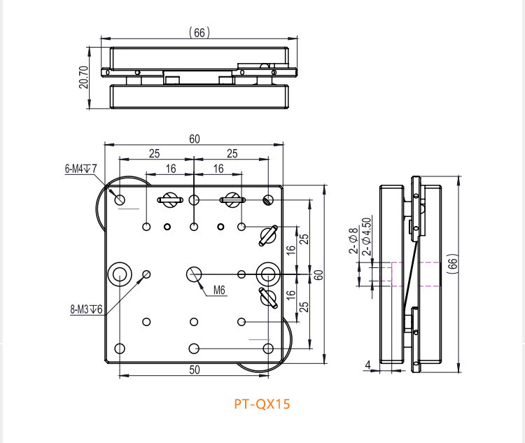 Manual Two-Axis Tilting Stage Fine Tuning Displacement Platform Sliding Table