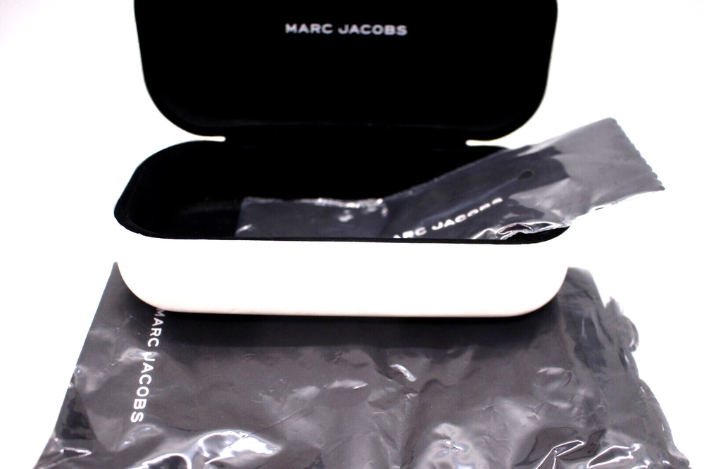MARC JACOBS HARD CLAMSHELL EYEGLASSES CASE LARGE WHITE