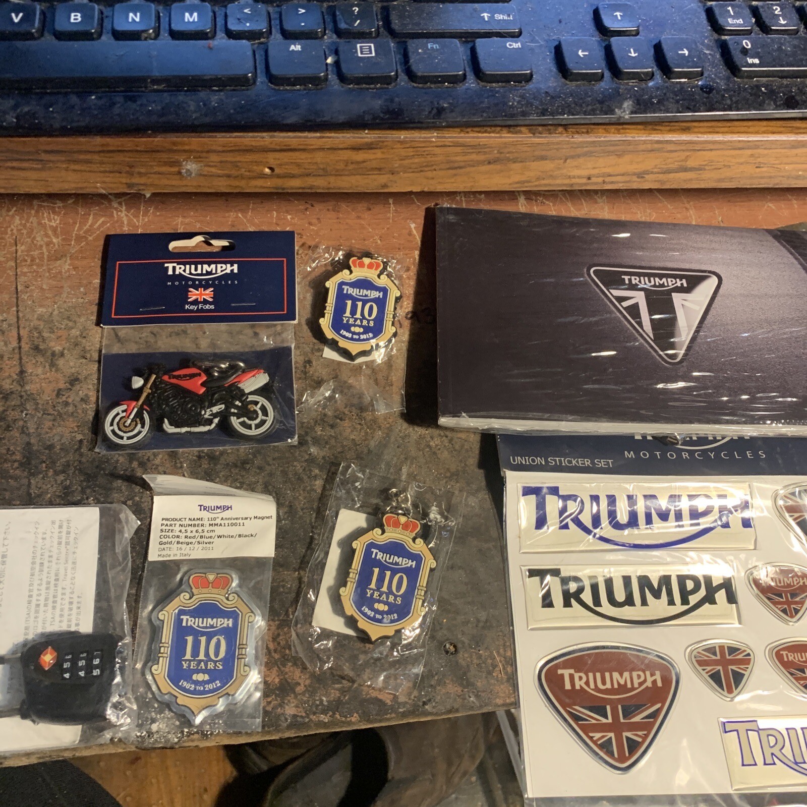 Triumph motorcycles 110 YEAR ANNIVERSARY OWNERS ACCESSORY KIT