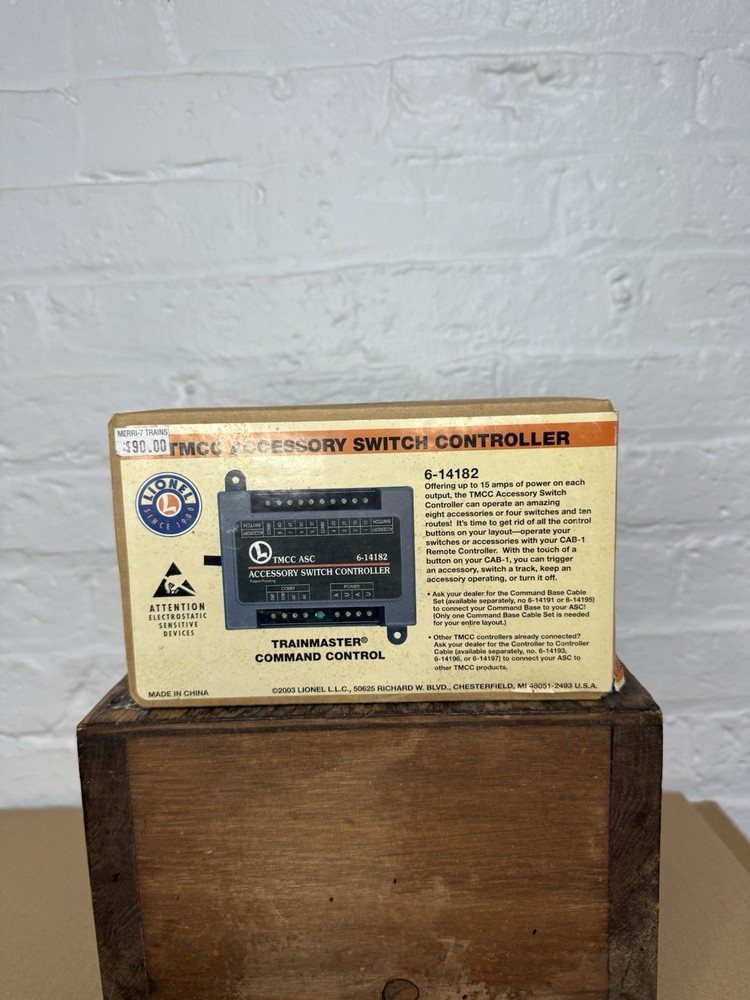 Lionel TMCC Accessory Switch Controller TCC 6-14182 Original Box Lightly Used