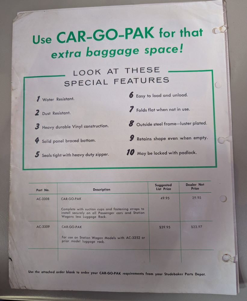 Studebaker Accessory Car Go Pak Flyer