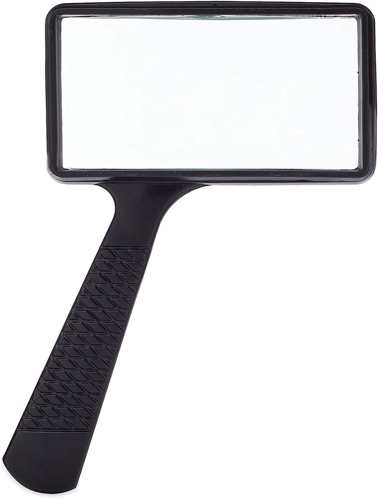 Jumbo Rectangular Handheld Magnifying Glass (3X Magnification) – Scratch Resi...