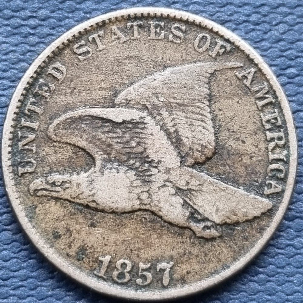 1857 Flying Eagle Cent 1c Better Grade VF #76893