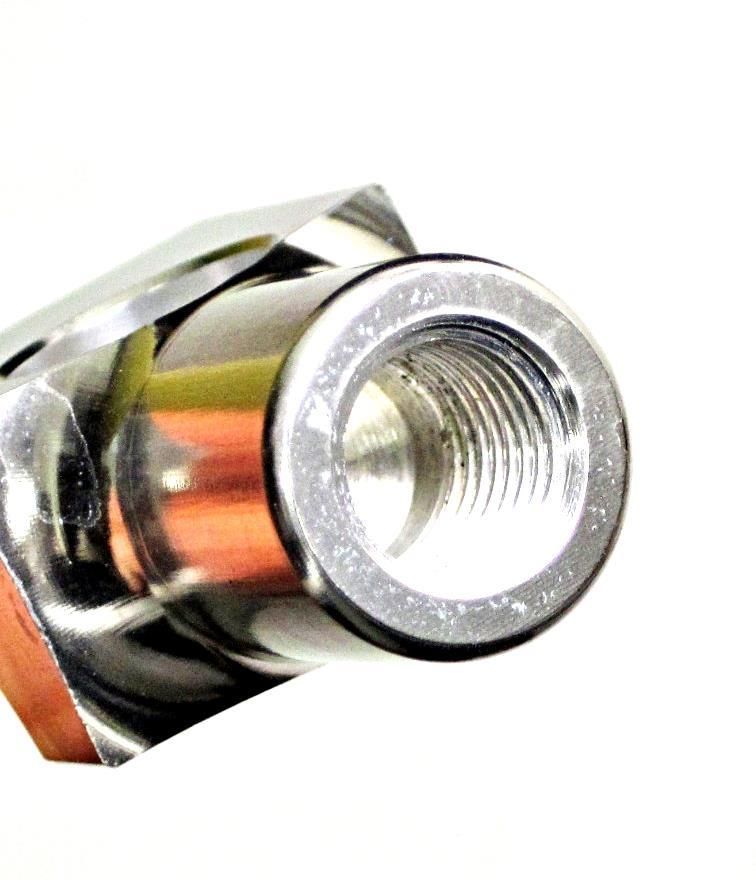 Handle bar mirror mount CHROME bracket for 7/8" handlebars 10mm threads perch