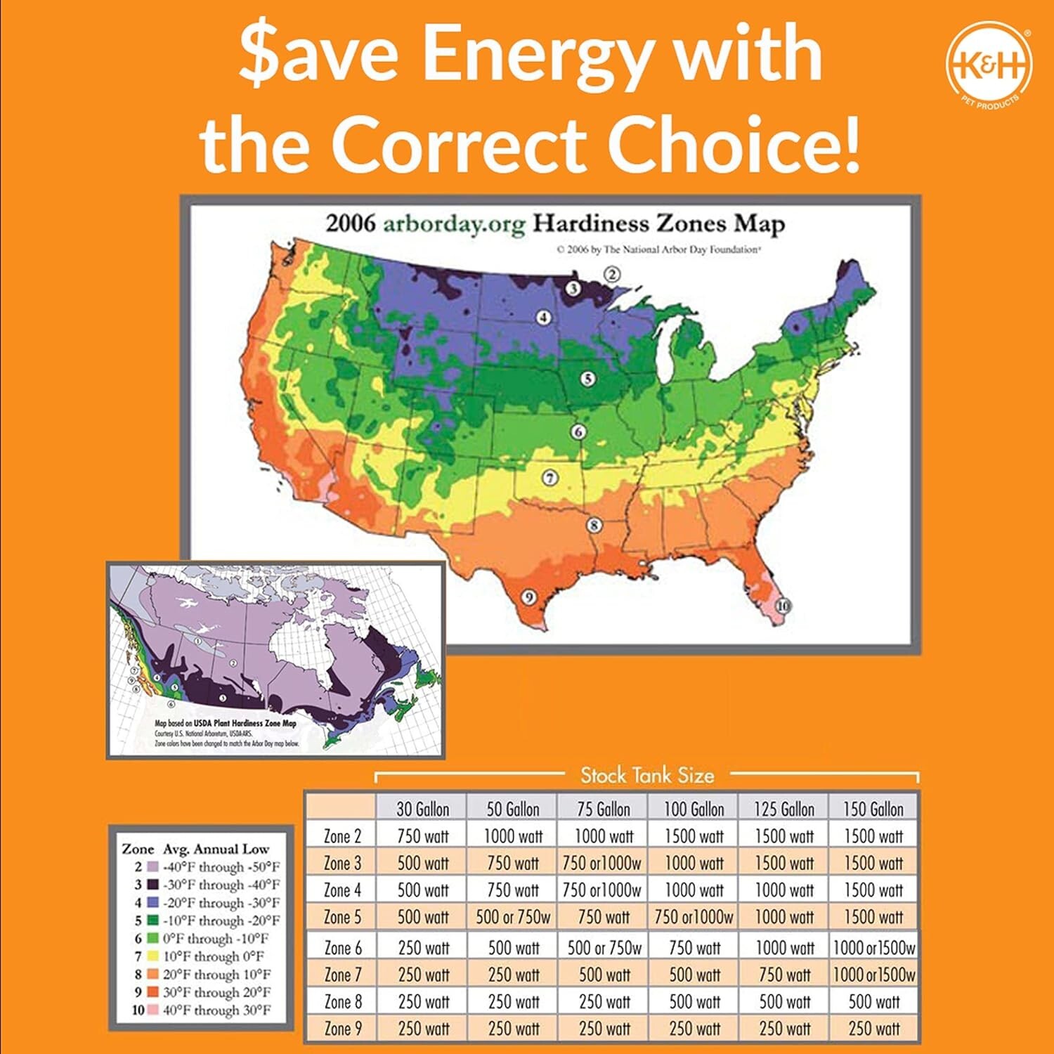 Ultimate Stock Tank Deicer w/ Cord Clip, Water Trough Heater for Horses, Catt...