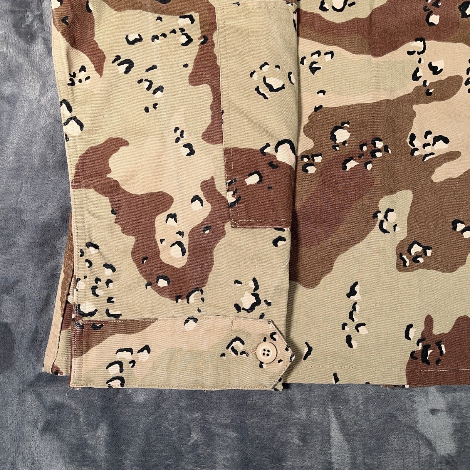 Vintage US Military Desert Camo Combat Coat Mens Large Regular Chocolate Chip 90