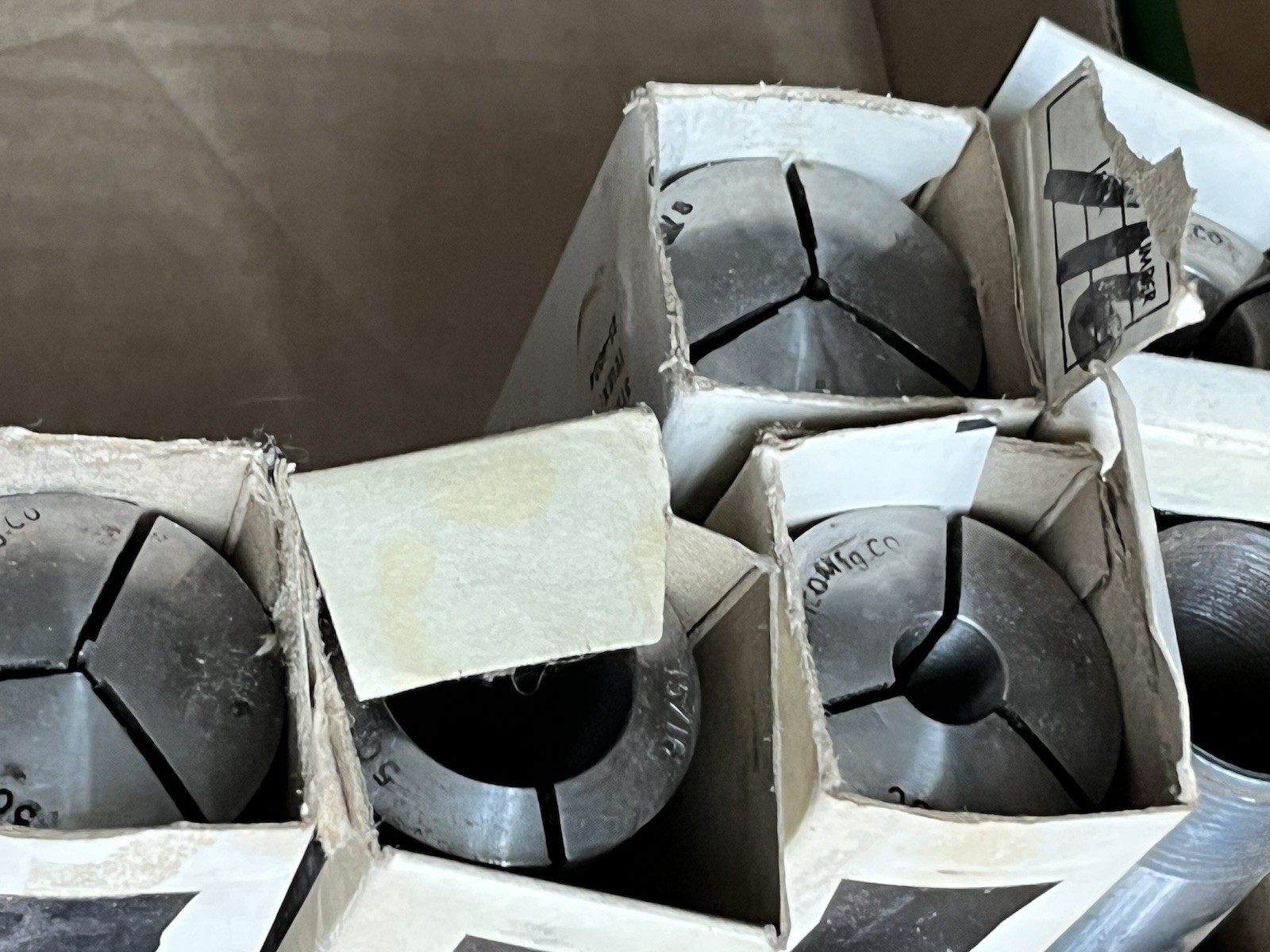 enco collets 5c lot 1/16"-1" QTY. 11 piece used