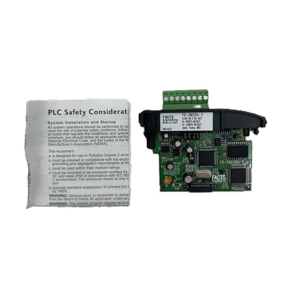 Facts Engineering F0-2AD2DA-2 Analog Module 2-Channel Input/Output