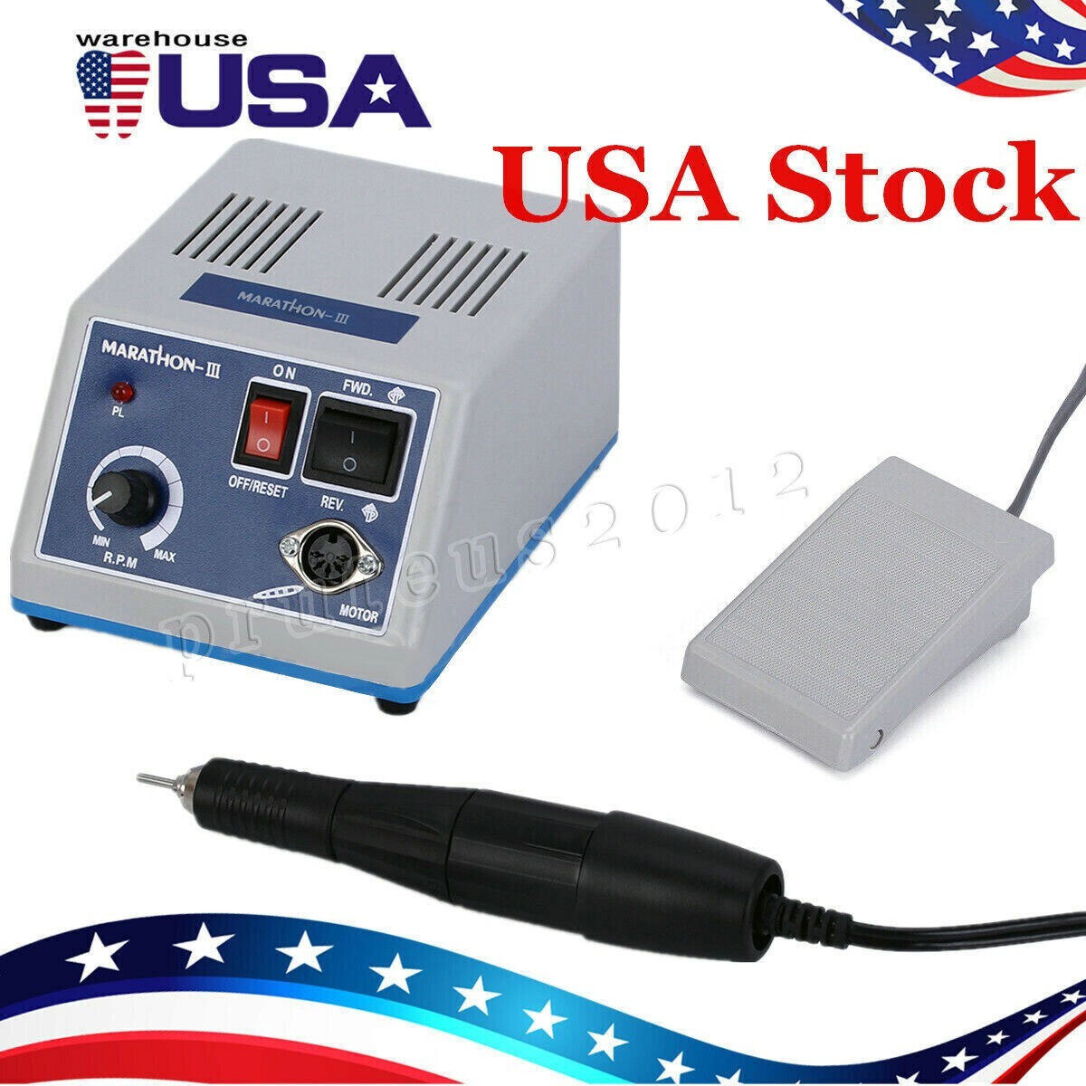 Dental Lab Marathon Electric Micromotor Polishing + 35K rpm Motor Handpiece Kit
