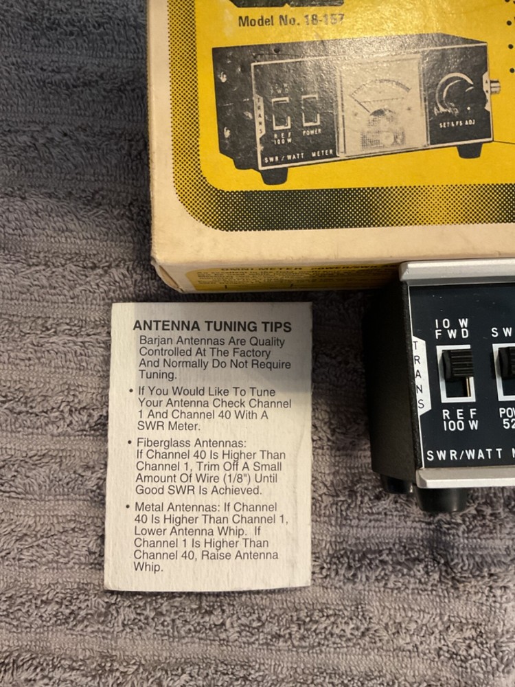 Vintage GC Electronics CB Omni-Meter SWR Model 18-157 New in Original Box