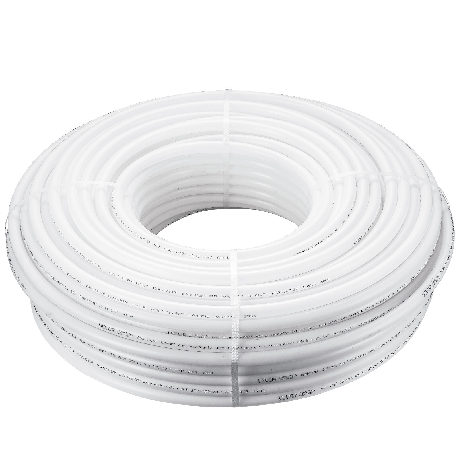 VEVOR 3/4” x 500ft White PEX-B Tubing/Pipe for Potable Water with Pipe Cutter