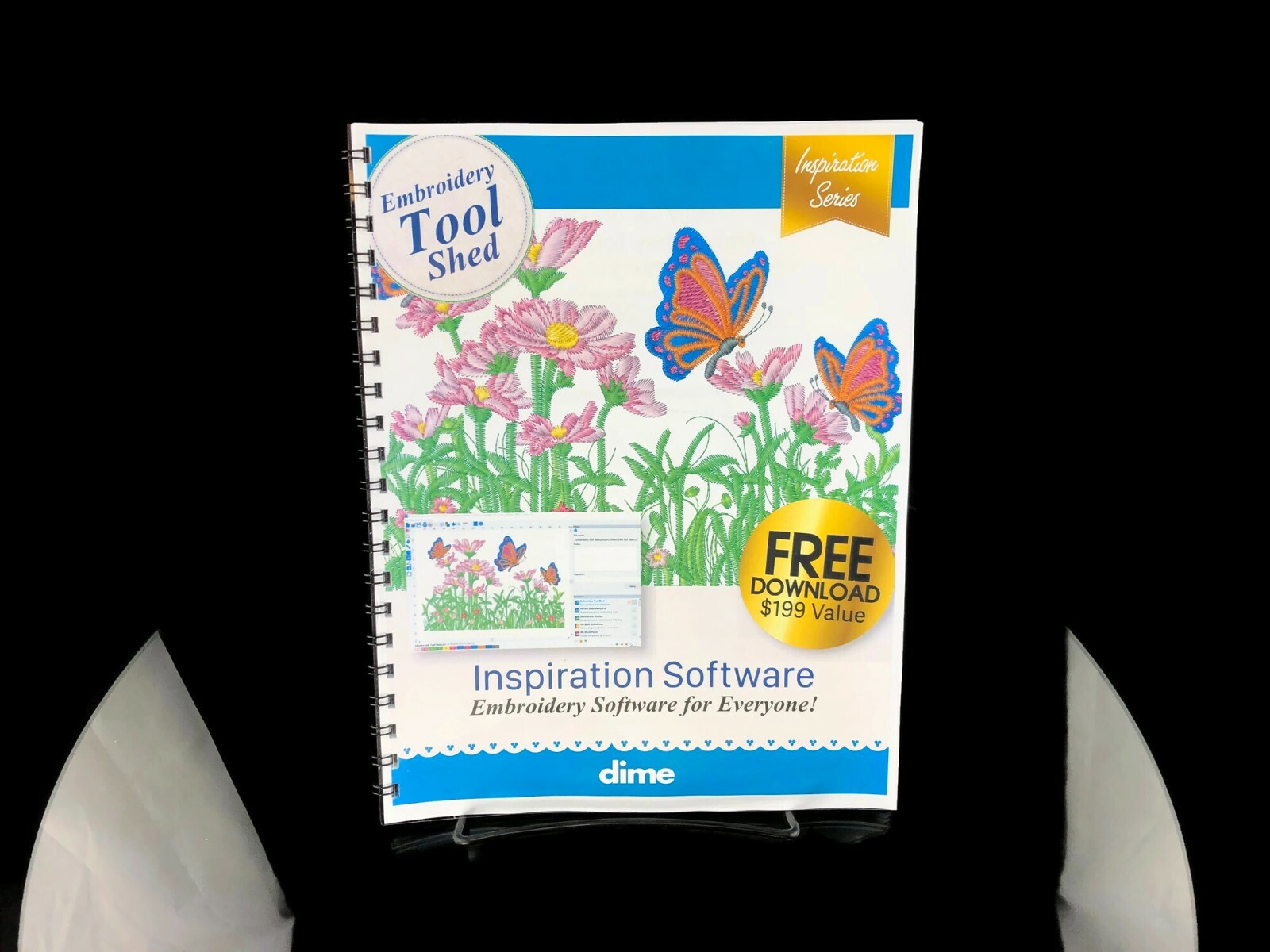 DIME Perfect BUNDLE Software Manuals Inspiration, Embroidery Pro, Quilt Planner
