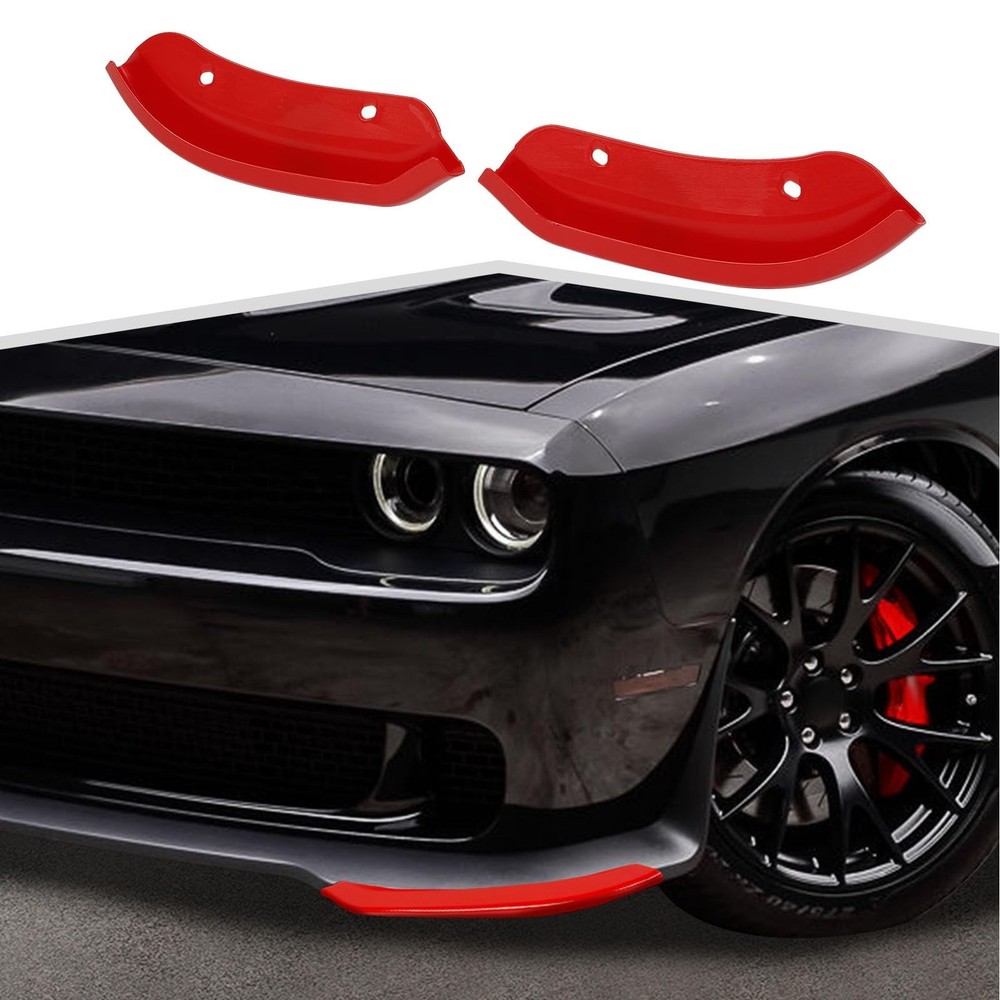 Front Bumper Lip Splitter Protector Cover Compatible with 2015-2023 Dodge Cha...