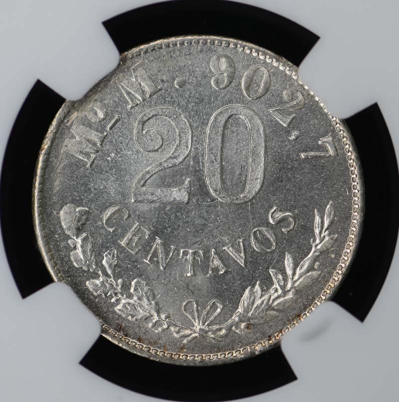 1904MO M MEXICO 20C NGC MS64