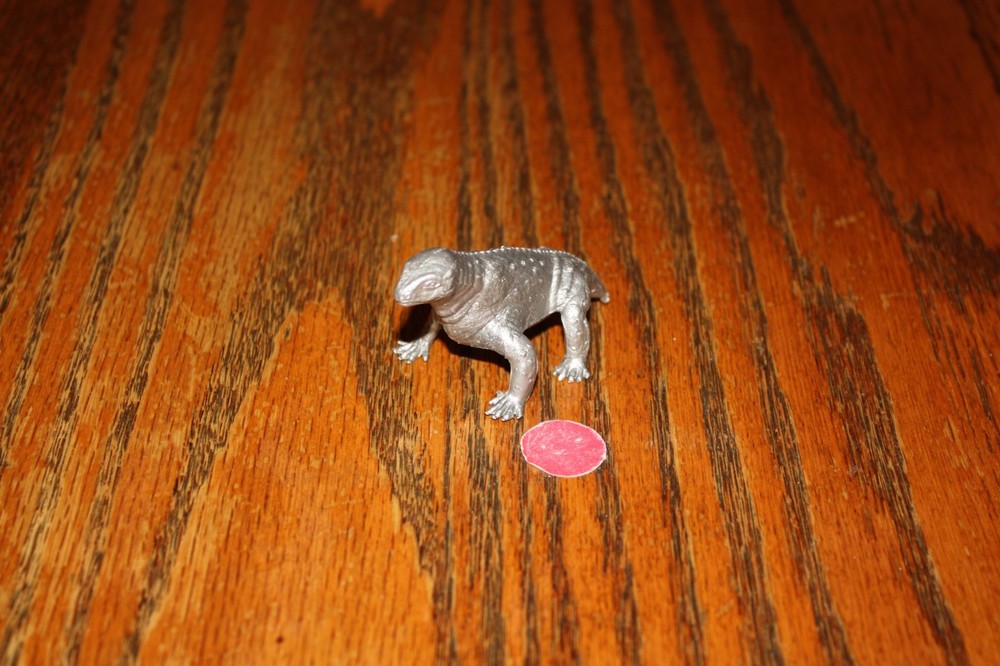 Vintage MPC Silver Moschops Dinosaur - Marx