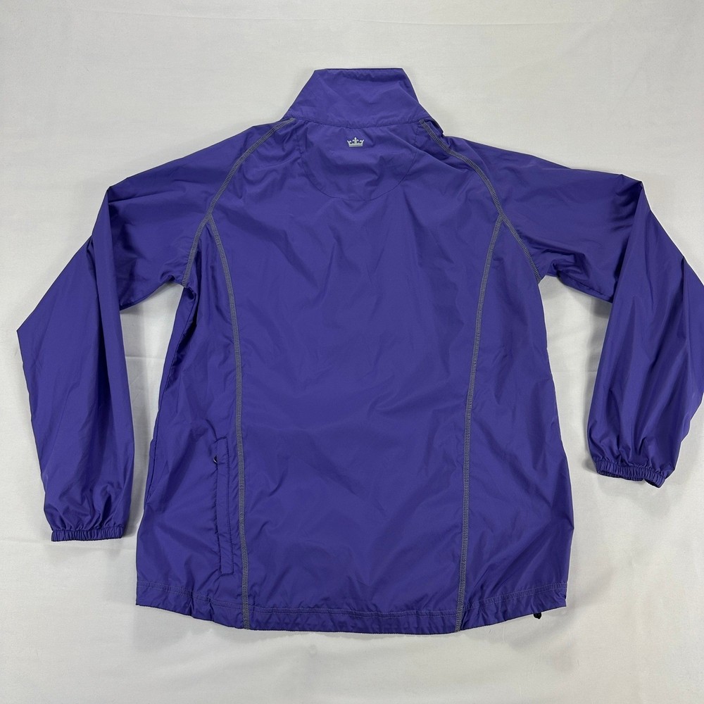 Peter Millar Element Wind Pullover Jacket Purple Golf Windbreaker Size L